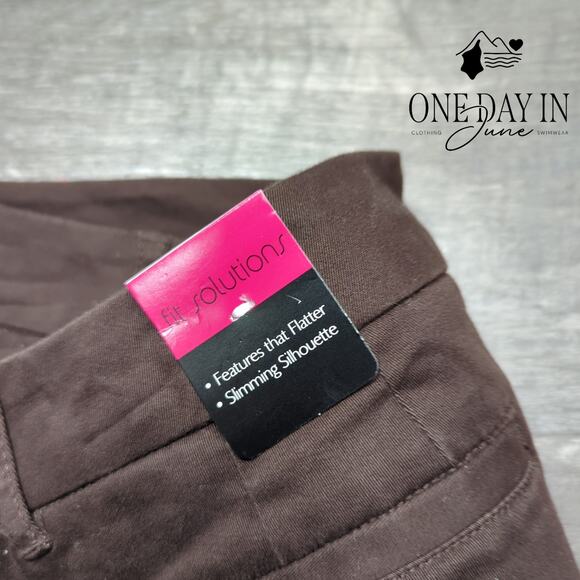 Kim Rogers Fit Solutions Petite Straight Leg Pants Size 12P - Picture 2 of 6